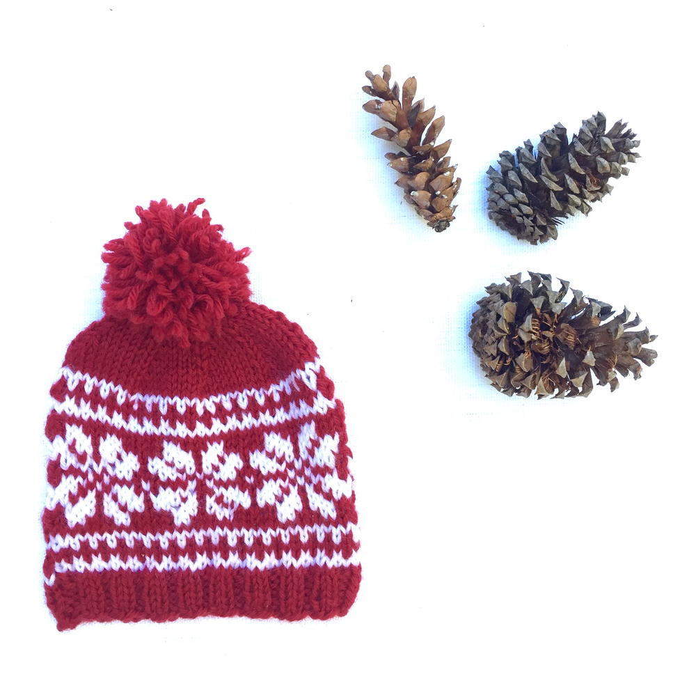 Baby Snowflake Hat | AllFreeKnitting.com
