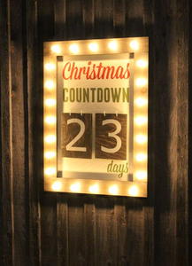 Christmas Countdown DIY Marquee Sign