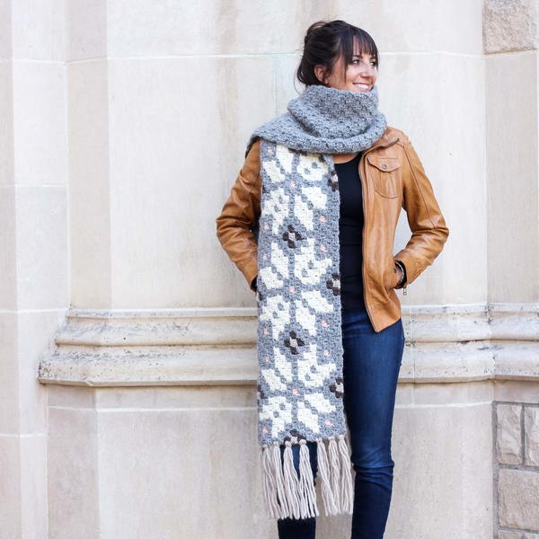 The Winter Wanderer Crochet Scarf