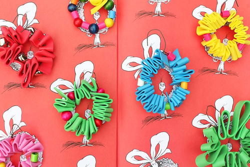 Whoville Wreath Homemade Ornaments