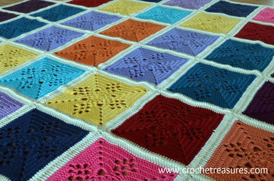 Victorian Lattice Crochet Afghan