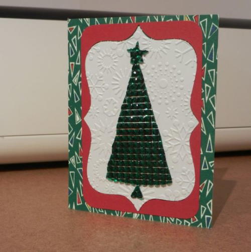 Jeweled Christmas Tree DIY Card
