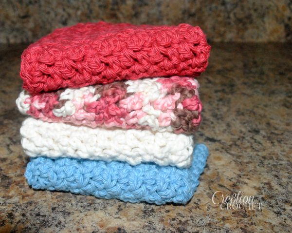 Up and Down Crochet Dishcloth