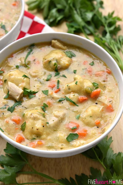 Perfect Southern Chicken and Dumplings | FaveSouthernRecipes.com