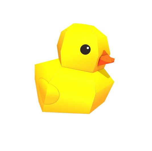 Printable Rubber Duck Paper Craft