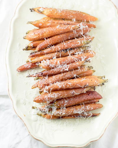 Balsamic and Garlic Roasted Carrots