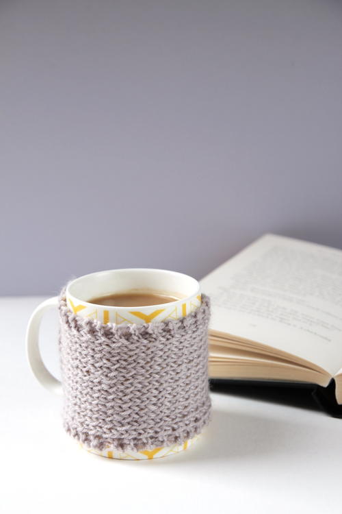 Gray Days Knitted Mug Cozy