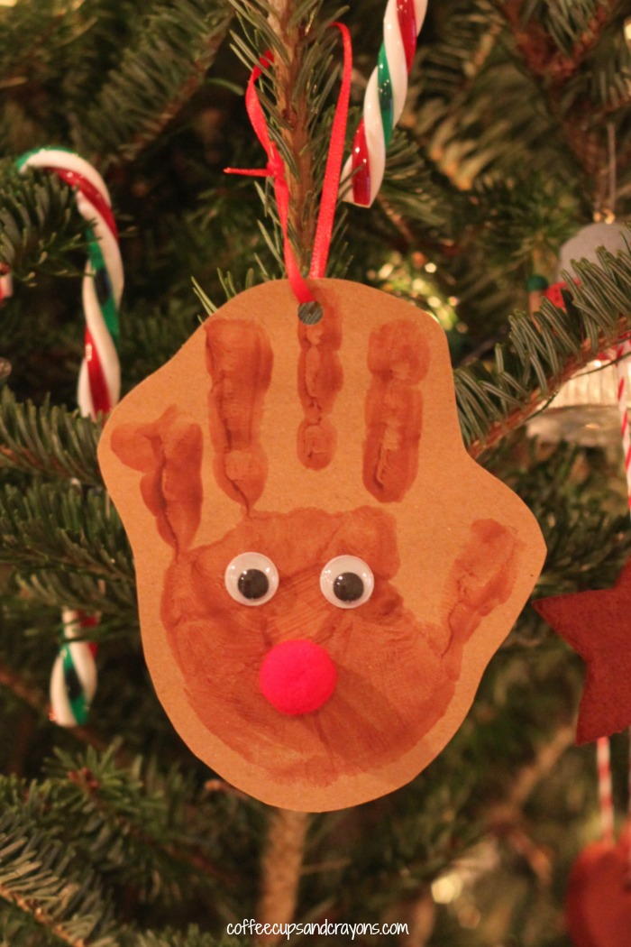 Fun Reindeer Handprint Ornament | AllFreeKidsCrafts.com
 Reindeer Handprint Ornament