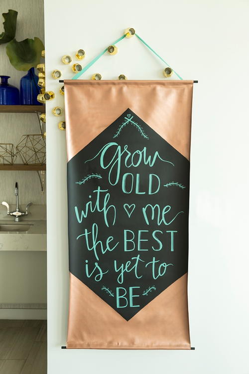 Giant Chalkboard Fabric Banner Sign