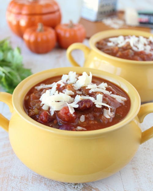 Easy Slow Cooker Pumpkin Chili