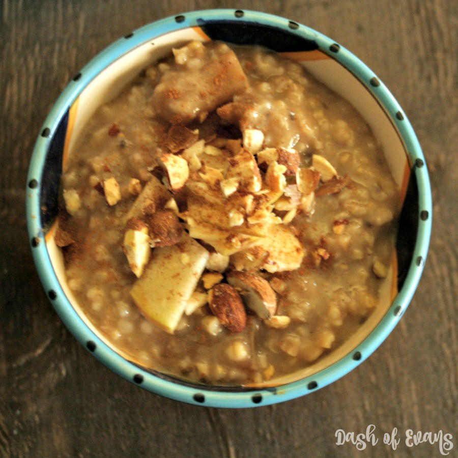 Slow Cooker Apple Cinnamon Overnight Oats