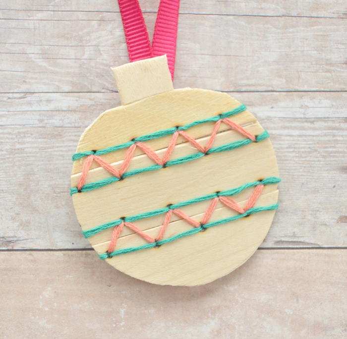 Embroidered greeting cards pattern DIY Embroidery Ornaments | FaveCrafts.com