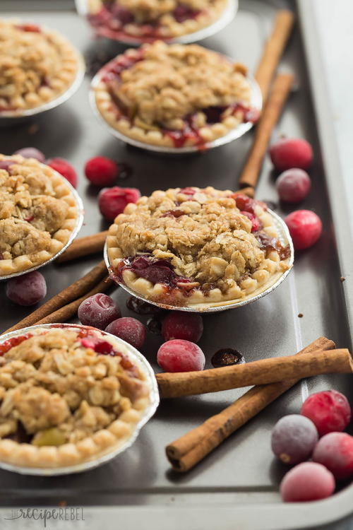 Cider Spiced Cranberry Apple Pies