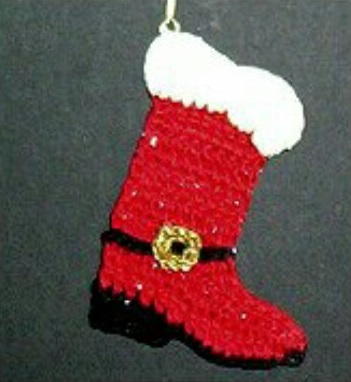 Santas Christmas Cowboy Boot
