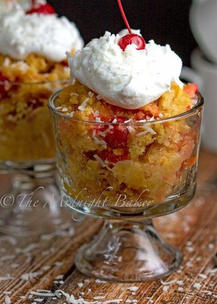 Pineapple Cherry Tropical Dump Cake