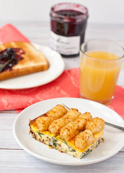 Tater Tot Topped Breakfast Casserole