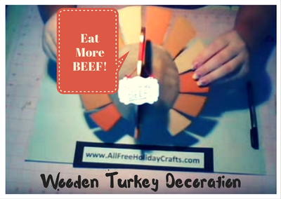How to Make a Wooden Turkey Decoration
