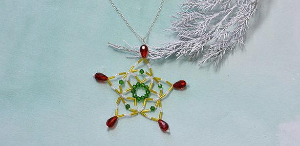 Colorful Christmas Snowflake DIY Pendant
