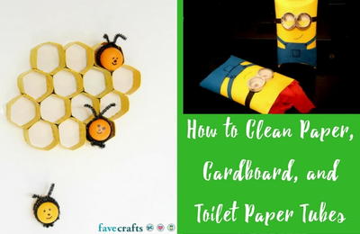 How to Clean Paper, Cardboard, and Toilet Paper Tubes