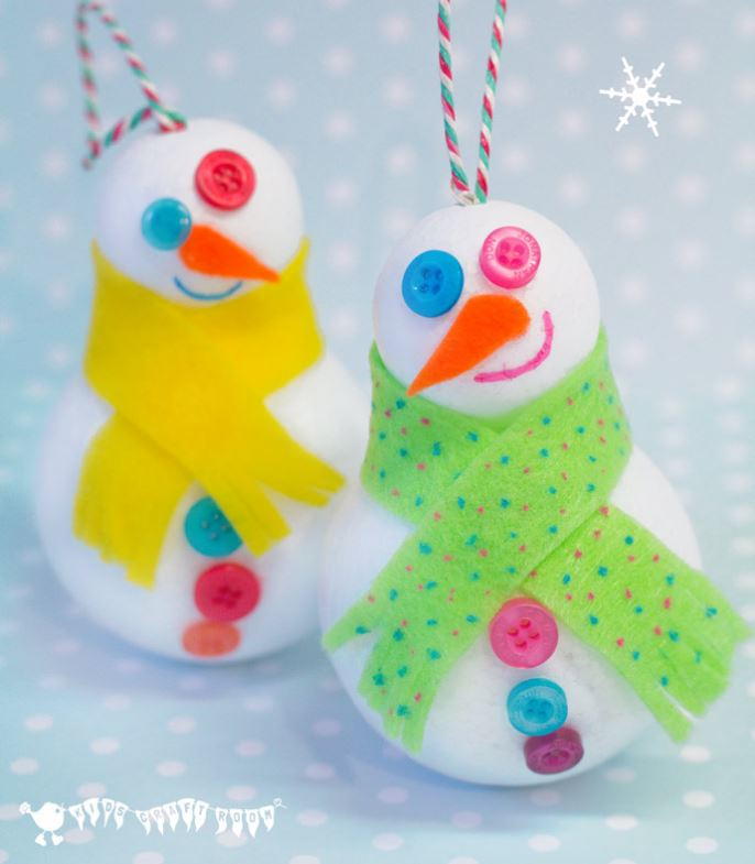Winter Snowman 3d Craft Allfreekidscrafts Com
