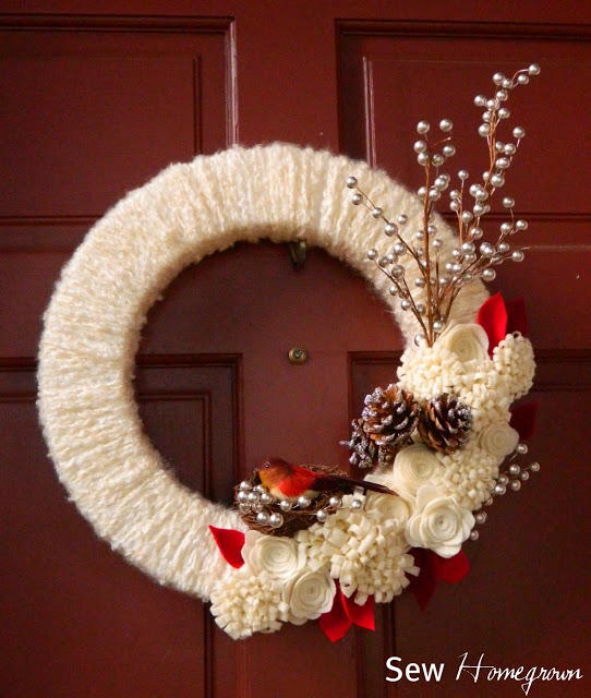 Simple Woodland DIY Winter Wreath