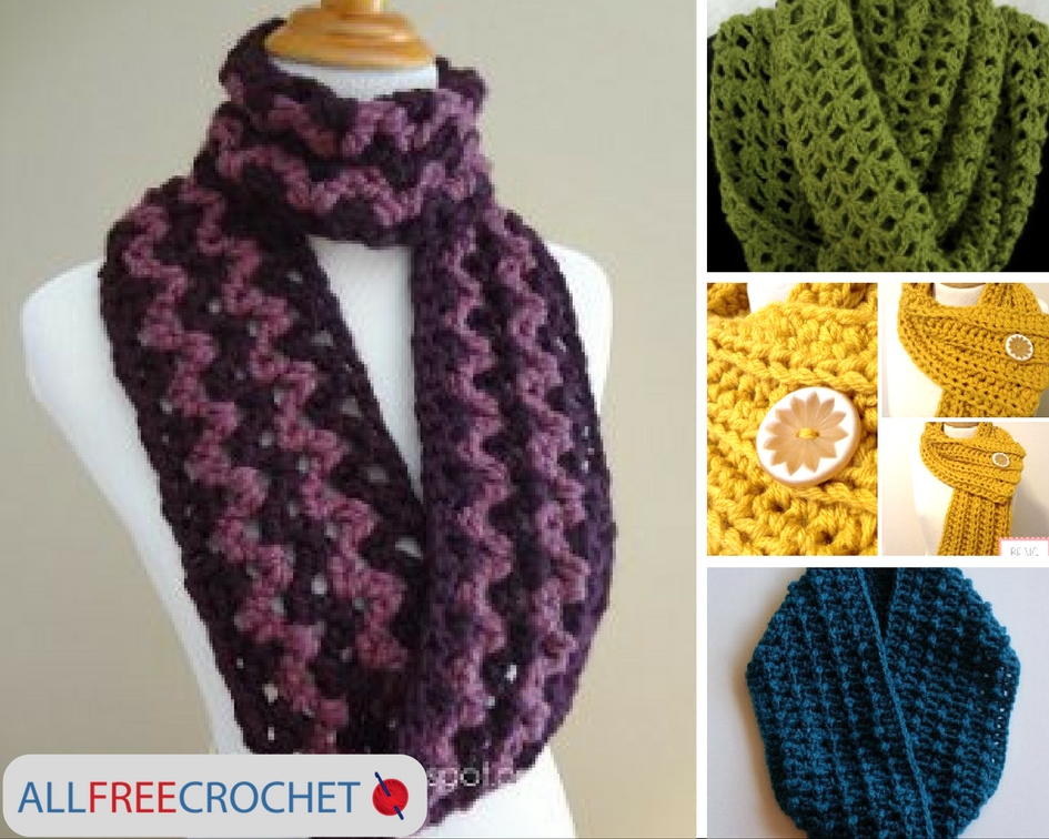 19 Quick and Easy Crochet Scarves AllFreeCrochet.com 19 Quick and Easy Crochet Scarves AllFreeCrochet.com
