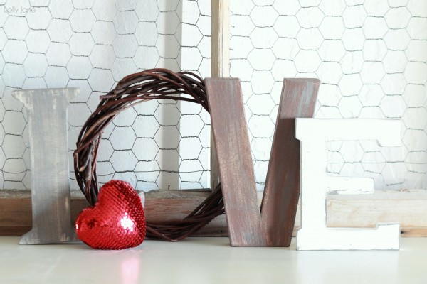 Love Letters Valentines Day DIY Decor