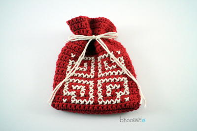 Crochet Valentines Day Goody Bag