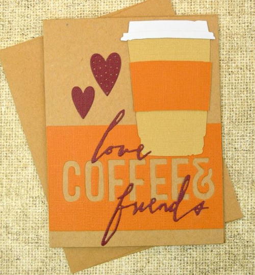 Coffee Lovers DIY Valentines Day Card