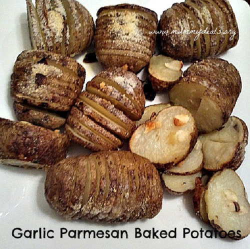 Garlic Parmesan Baked Potatoes