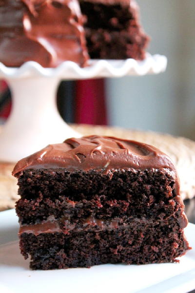 Decadent Devils Food Chocolate Cake