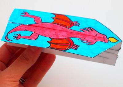 Dragon Glider Printable Paper Craft for Kids