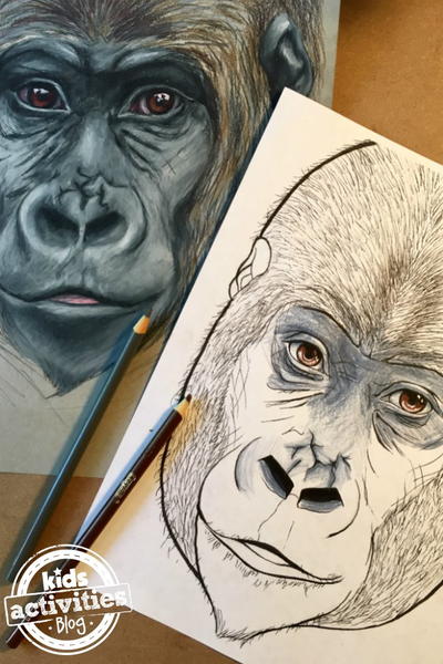 Gorilla Coloring Page