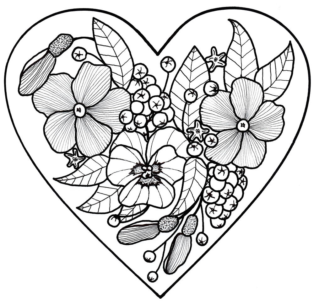 Download All My Love Adult Coloring Page | FaveCrafts.com