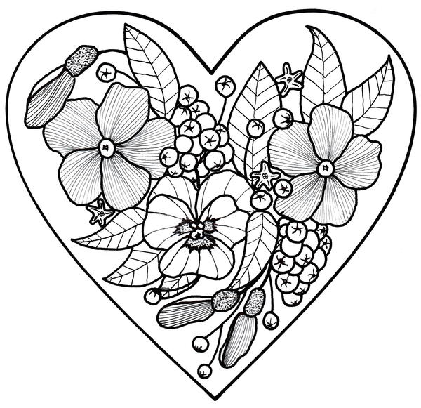 All My Love Adult Coloring Page