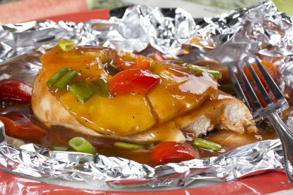 Tropical BBQ Chicken Packets