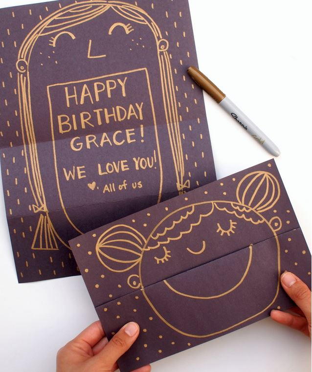 Surprise Faces Handmade Cards | AllFreePaperCrafts.com