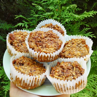 Carrot And Apple Oat Muffins