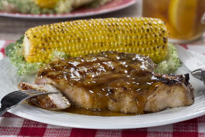 Honey Mustard Grilled Pork Chops