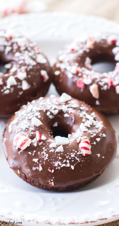 Peppermint Mocha Donuts