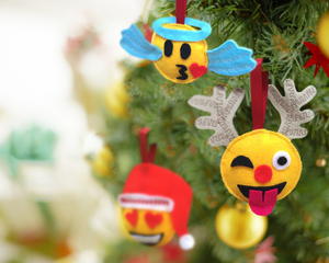 Christmas Emoji DIY Ornaments | AllFreeSewing.com