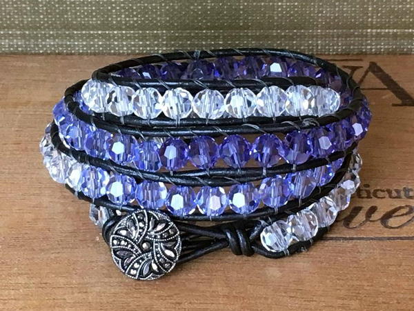 Ombre Beaded Wrap Bracelet