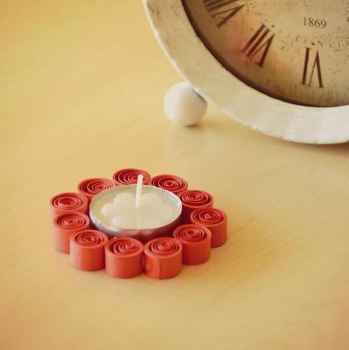 Super Simple Quilled Paper Candle Holder