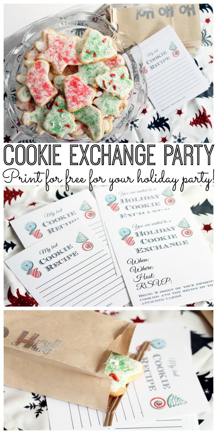 Cookie Exchange Party Free Printables | FaveCrafts.com