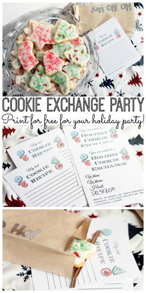 Cookie Exchange Party Free Printables