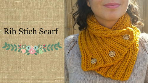 Golden Rib Stitch Cowl