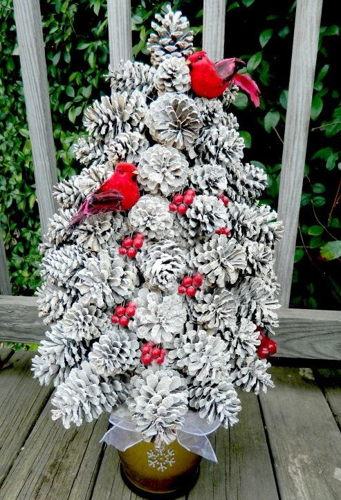 Pretty Pine Cone Tree Craft