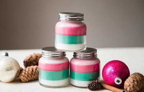 Lovely Layered DIY Scented Candles