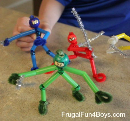 Fun Pipe Cleaner Ninja Craft