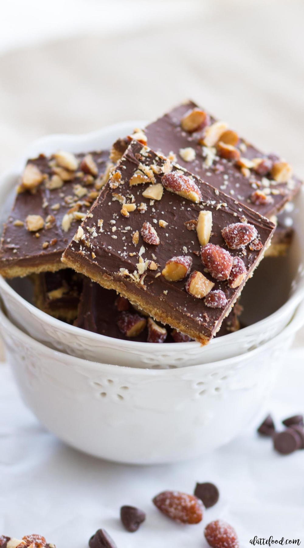 Easy Graham Cracker Toffee TheBestDessertRecipes.com Easy Graham Cracker Toffee TheBestDessertRecipes.com